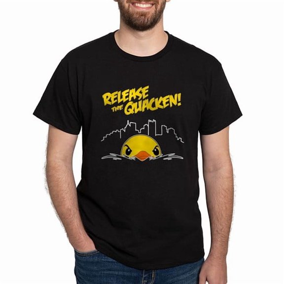 CafePress - Release The Quacken Dark T Shirt - Men's Classic Cotton T-Shirts