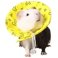 thumbnail image 2 of Collier de Protection pour Chien, Collier Cône de Guérison, Protection Intelligente pour Petits Animaux Écureuil Cochon d'Inde Rat, Jaune, S, 2 of 5