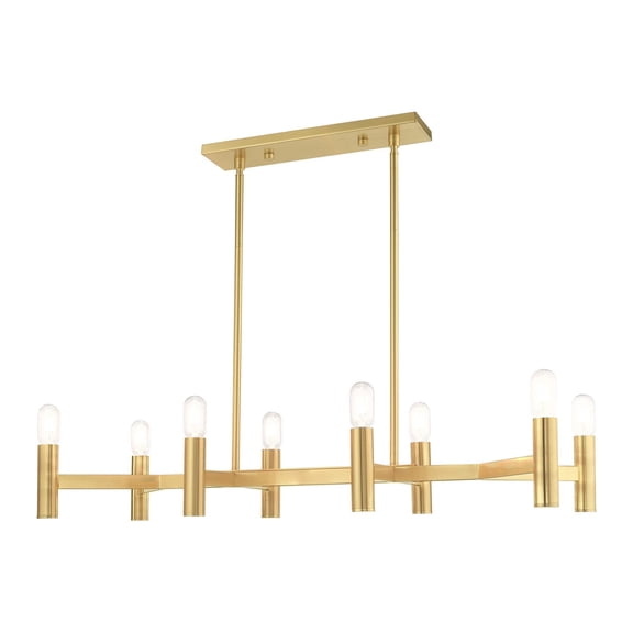 Livex Lighting - Copenhagen - 8 Light Linear Chandelier in Mid Century Modern