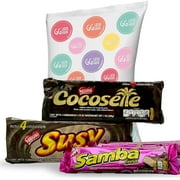 Venezuela Snacks Sweet Snacks and Candy Assorted Cookies Pack (Cocosette, Susy, Samba Wafers Cookies Variety Pack)