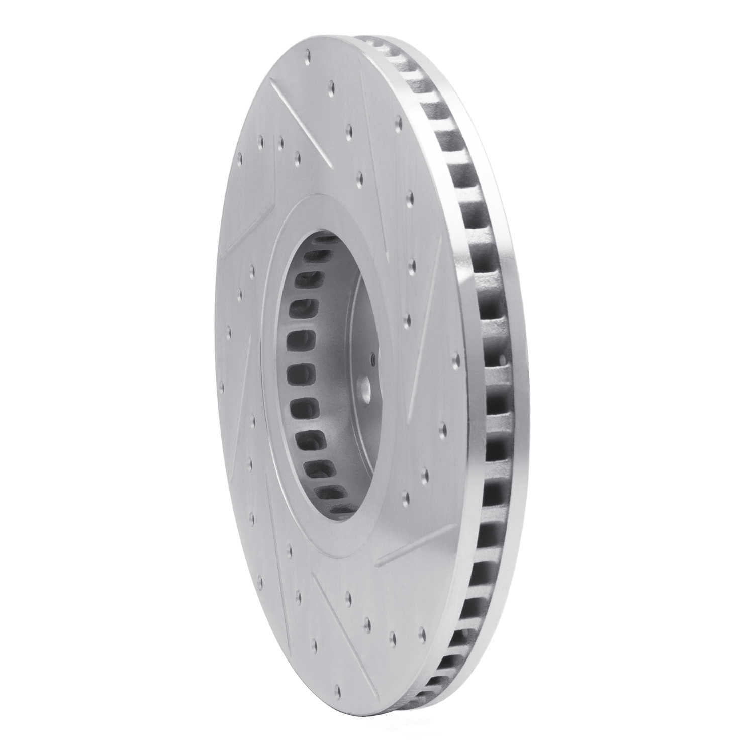 Dynamic Friction Company 631-75011D DFC Brake Rotor - Drilled And Slotted - Silver