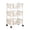 White, variant on Rolling Storage Rack, Multi Layer Movable Plastic Organizer, Large Capacity Layered Shelf with Wheels, Utility Cart for Living Room, Bedroom, Bathroom, Kitchen & Home Storage