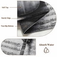 thumbnail image 6 of 5'x8' Area Rugs, Black Grey Guitar Indoor Outdoor Area Rug for Living Room Bedroom, Vintage Musical Guitar Sheet Abstract Washable Bathroom Rugs Kitchen Floor Carpet Mats Home Decor Aesthetic, 6 of 8