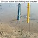 thumbnail image 5 of Soporte De Doble Anillo Para Caa De Pescar, De Metal Fundido, 30 Cm De Largo, Diseo Sencillo, Para Montaje En Suelo. Ideal Para Pesca En Rocas, Precisin De Lance Y Lances a Larga, Ukhbmc, 5 of 8