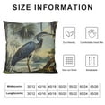 thumbnail image 5 of Creowell Throw Pillow Cover Blue Louisiana Heron Bird Drawing Nature Vintage Home Decor Pillowcases Square Pillow Cases Cushion Covers for Sofa Couch Bed 12x12in, 5 of 5