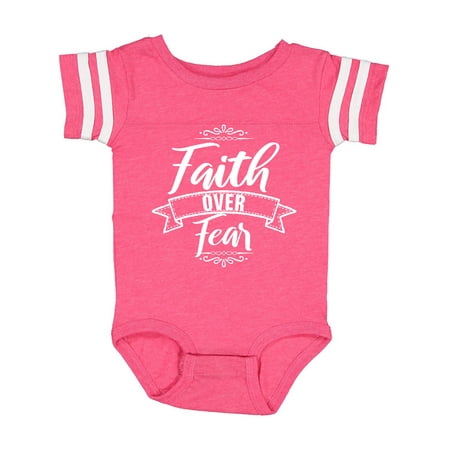

Inktastic Cancer Awareness Faith Over Fear Gift Baby Boy or Baby Girl Bodysuit