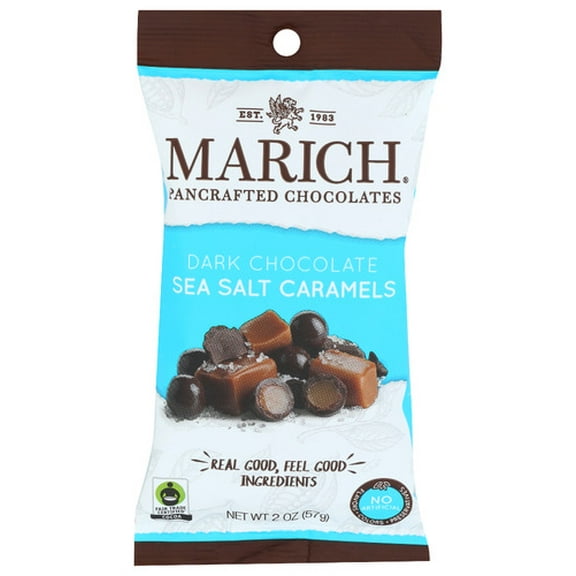 (Pack of 12) Marich Chocolate Dark Sea Salt Caramel 2 Oz