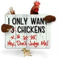thumbnail image 2 of Bigtime Signs Solo Quiero Gallinas - Granja, Hogar, Cocina, Gallinero, Decoraciones - 2 Agujeros para Colgar - Decoración para Fanáticos de Aves de Corral - 9 x 12 Pulgadas, 2 of 3