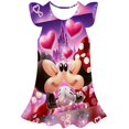 thumbnail image 1 of Ropa de niñas pequeñas de Disney, vestido de princesa de malla de manga corta de Minnie Mouse, Vestidos de fiesta de cumpleaños, disfraz de niñas pequeñas, ropa 12M Gao Jinjia LED, 1 of 2
