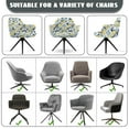 thumbnail image 6 of Xixirimido Lemon Ethnic Floral Pattern Swivel Armchair Accent Dining Chair Cover, Stretch Mid-Back Office Desk Chair Slipcover Leisure Arm Chair Protector Soft Covers for Home, 6 of 7