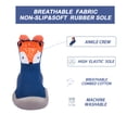 thumbnail image 4 of Pluatyep Baby Toddler Sock Shoes Non-Skid Slipper with Soft Sole Breathable Cotton Blend Walking Shoes for Infant Girls Boys, 4 of 5