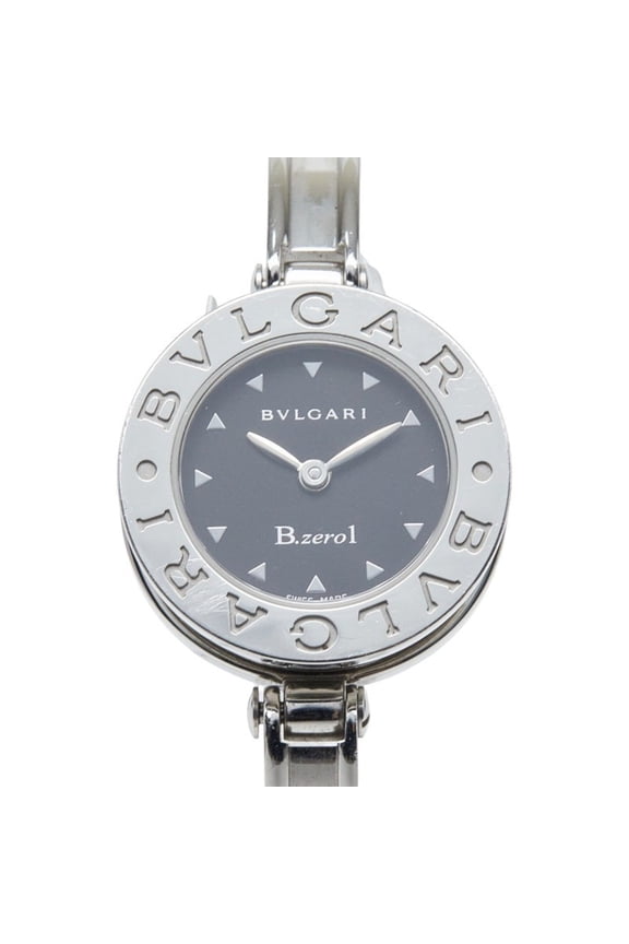 Pre-Owned Bulgari Bzero1 BZ22S Quartz Watch, Black Dial, Stainless Steel, Women's BVLGARI