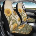 thumbnail image 4 of POLERO Sunflower Field Art Waterproof Vehicle Seat Covers for Automotive, Polyester Practical Auto Interior Decorative Protector Van, 4 of 13