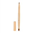 thumbnail image 2 of Pincel de labios de doble cabeza, herramienta de maquillaje de pincel cosmético de lápiz labial de pelo suave portátil (Z28-1 oro brillante), 2 of 11