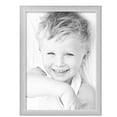 thumbnail image 2 of ArtToFrames 18" x 25" Metro Ice Silver Black Picture Frame, 18x25 inch Silver Wood Poster Frame (WOM-5247),  Pack, 2 of 7