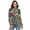 Colorful Ditsy Floral Print Christmas Tree, variant on Colorful Ditsy Floral Print Christmas Tree Women's Turtleneck Sweater Long Sleeve Ribbed Fitted Turtle Neck Casual Fall Winter Collection Top S
