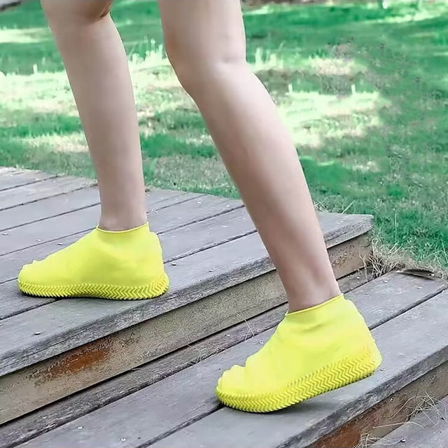 Xihbxyly Botas de Lluvia Reutilizables, Cubiertas Antideslizantes para Raquetas de Nieve, Súper Elásticas, Protección Impermeable, Actividades Al Aire Libre, Aptas para Hombres y Mujeres, Varios Tama