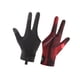 thumbnail image 3 of Guantes de billar de 3 dedos, antideslizantes, para jugar, practicar y entrenar Negro Rojo, 3 of 8