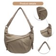 thumbnail image 1 of Bolso Bandolera Pana Color Sólido Mujer Con Bolsillos para Uso Diario, 1 of 9