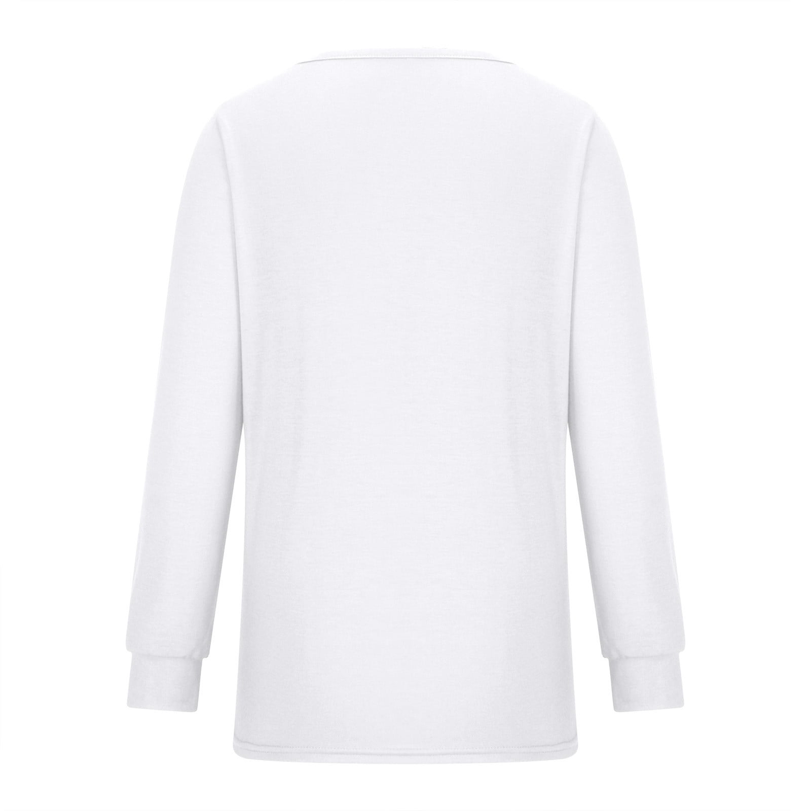 AUZLA Women's Fall Long Sleeve Tunic Top - Button Down Collar, V-Neck, Loose Fit Blouse, Polyester Rayon - View #9