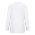 thumbnail image 5 of PNTUTB Long Sleeve Loose Shirt for Women Solid Color Fashion V Neck Causal Comfortable Tops, 5 of 6