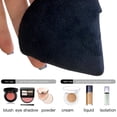 thumbnail image 3 of 12 Pieces Face Triangle Powder Puff Washable Makeup Puff Sponge Puff Suit For Wet Dry Powder Cream Makeup Tool For Cosmetic(black), 3 of 5