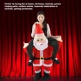 thumbnail image 3 of Santa Costume, Carry Mascot Costume Ride On Me Christmas Costume Funny Father Christmas Riding Inflatable, 3 of 8