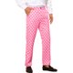 thumbnail image 5 of Pantalones formales de ajuste regular para hombres INSPIRE CHIC con estampado de lunares 34 Rosa, 5 of 6