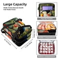 thumbnail image 3 of Toucan Double Layered Insulated Lunch Bag with Two Compartments, Large Capacity, Handheld Portable Lunch Bag for Refrigerated Meals - 7.1x11.4x16.1 Inches, 3 of 6