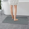 thumbnail image 5 of Gnwei Stone Bath Mat – Diatomaceous Earth Bath Mat, Rock Absorbent Bath Mats for Bathroom, Modern Stone Drying Mat, Shower Mat Outside Shower, 31.4"x19.7" Gray, 5 of 9