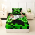 thumbnail image 4 of jejeloiu Kids Gamepad Controller Twin Sheet Sets,Game Cartoon Console Bedding For Boys Men 3 Pieces, 4 of 6