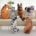 thumbnail image 2 of PP Cotton Throw Pillow 3D Simulate Dog Shape Plush Throw Pillow with Removable Cover Hound,Easy to Clean 50cm, 2 of 2