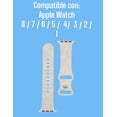 thumbnail image 5 of Teknet Correa Silicon Floral para Apple Watch 8 7 6 5 4 3 2 1, 5 of 5
