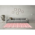 thumbnail image 3 of Ahgly Company Indoor Round Trellis Red Contemporary Area Rugs, 5' Round, 3 of 4