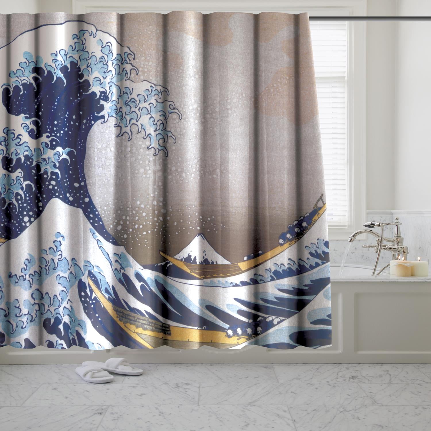 Oil Painting Style Trees Lake Swans Fabric Shower Curtain Set Bathroom Decor 72" 