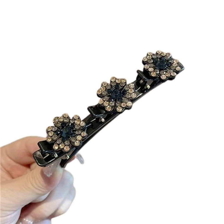 Pompotops Rhinestone Tassel Ponytail Hair Clips for Women Girls Buns Hair  Holder Large Glittering Hair Styling Claws Hair Pins Accessories 