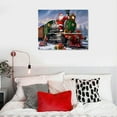 thumbnail image 4 of HOMICOZI  'Santa’s Express Train' by Ali Corti, Canvas Wall Art,, 4 of 4
