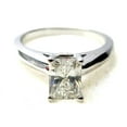 thumbnail image 1 of Radiant Diamond Solitaire Engagement Ring, 14k White Gold (0.7 Ct, K Color, si2 Clarity) IGL Certified, 1 of 5