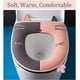 thumbnail image 4 of 1 Uds. Funda para asiento de inodoro de baño con bonito gato, funda lavable para asiento de inodoro de tela suave y cálida, almohadillas con cremallera Sincero Electrónica, 4 of 5