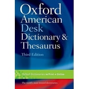 Oxford American Desk Dictionary and Thesaurus (Hardcover)