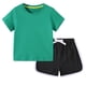 thumbnail image 1 of Odeerbi 18M-12Y Niños Niñas Conjunto de Verano Deportivo Camiseta de Manga Corta de Algodón Shorts Conjunto de Dos Piezas Suave, 1 of 4
