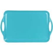 Calypso Basics Rectangular and Tidbit Serving Tray Set, Turquoise