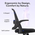 thumbnail image 5 of TMV Ergonomic Mesh Office Chair - High Back Gaming Desk Chair, Computer Chair with Lumbar Support & Wheels, Modern Vanity Chair for Home Office,Living Room,Bedroom,Black, 5 of 9