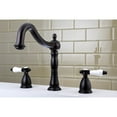 thumbnail image 3 of Kingston Brass  Victorian Porcelain Roman Tub Faucet Polished brass Brass Finish, 3 of 5