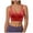 Red, variant on COMVALUE Women's Seamless Sports Style Bra Crop Top Vest Stretch Shapewear (Coffee, XL)