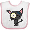 thumbnail image 3 of Inktastic Goth Animals Pets Black Cat Boys or Girls Baby Bib, 3 of 4