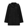 thumbnail image 4 of Turilly Womens Jackets Ladies Women's Winter Lapel Button Long Trench Coat Jacket Ladies Overcoat Outwear, 4 of 6