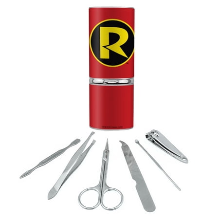 Batman Robin Logo Stainless Steel Manicure Pedicure Grooming Beauty Care Travel Kit
