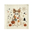thumbnail image 6 of CHJK Halloween Ghost Print Throw Pillow Cover, 18Inch Spooky Decor Cushion Case for Sofa Couch Bed, Festive Accent for Holiday Home Party, 6 of 7