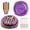 175 PCS Purple and Gold Trim, variant on 175Pcs Disposable Plastic Dinnerware Set for 25 Guests. White with Golden Trim, Includes Plates, Cutlery, Cups & Napkins. Perfect for Weddings, Thanksgiving & Christmas Gatherings.